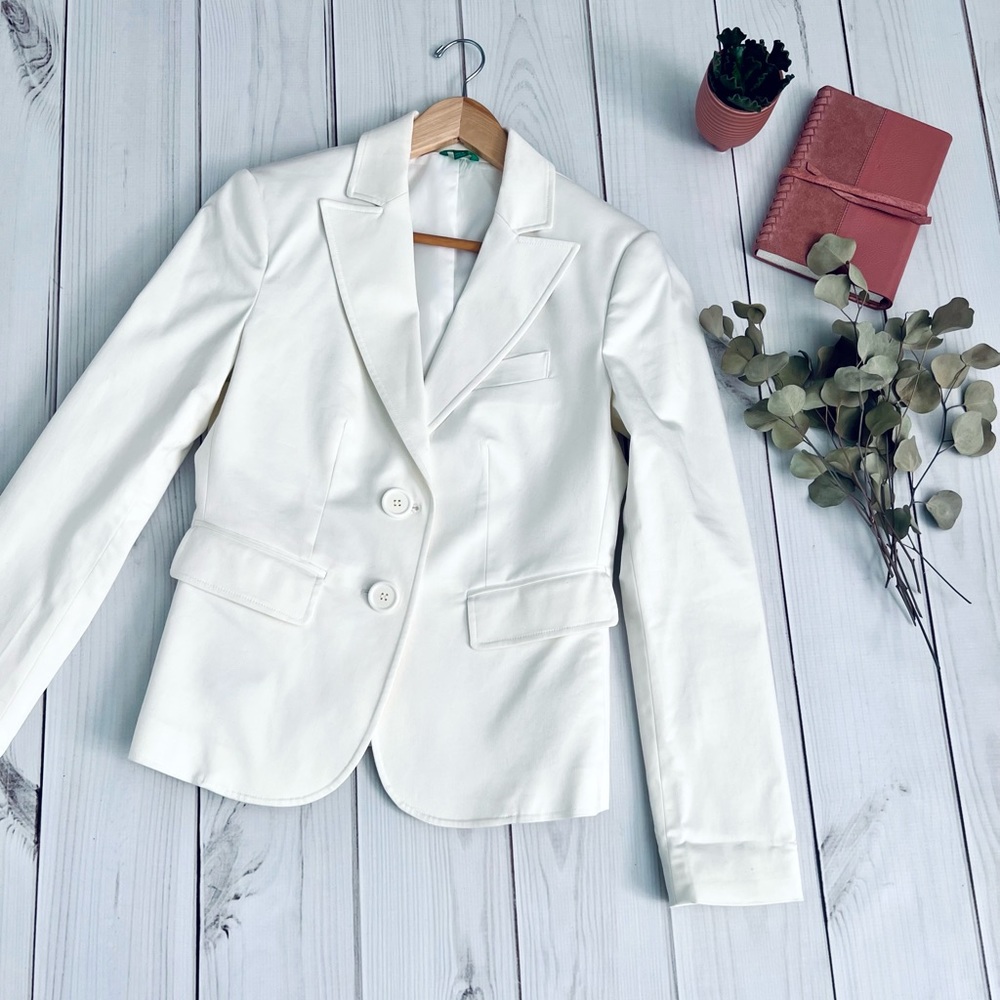 Benetton White Blazer
